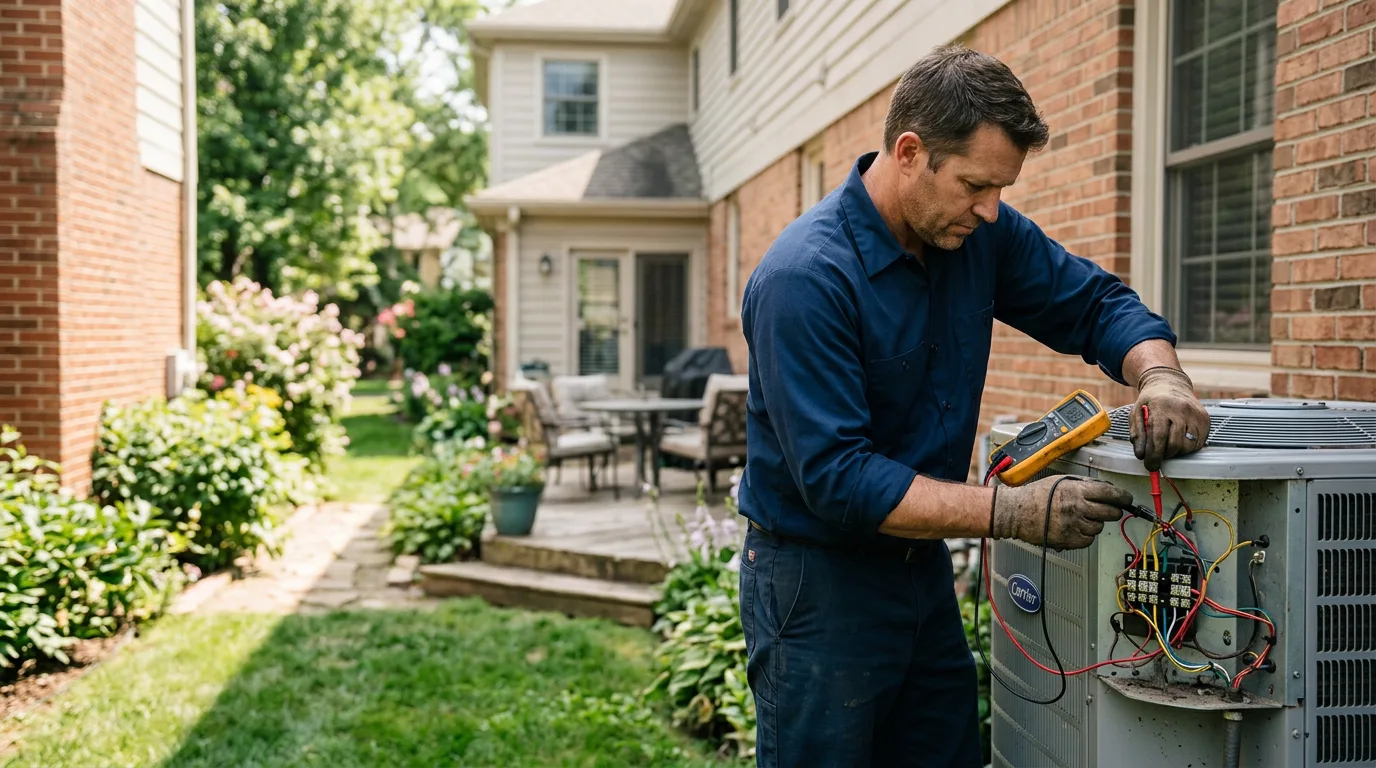 HVAC technician working near New Waverly, TX
